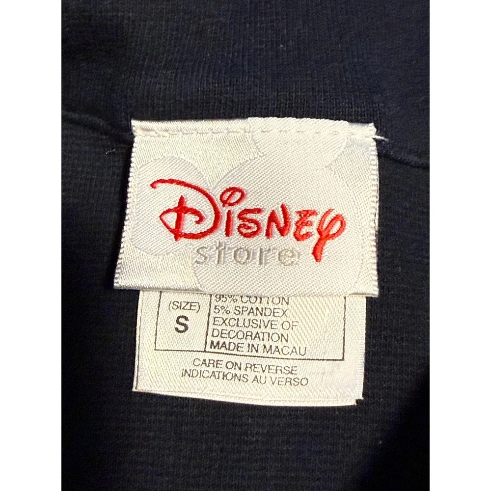 vintage Disney Mickey Mouse Embroidered Button Front Cardigan Womens S Navy Blue